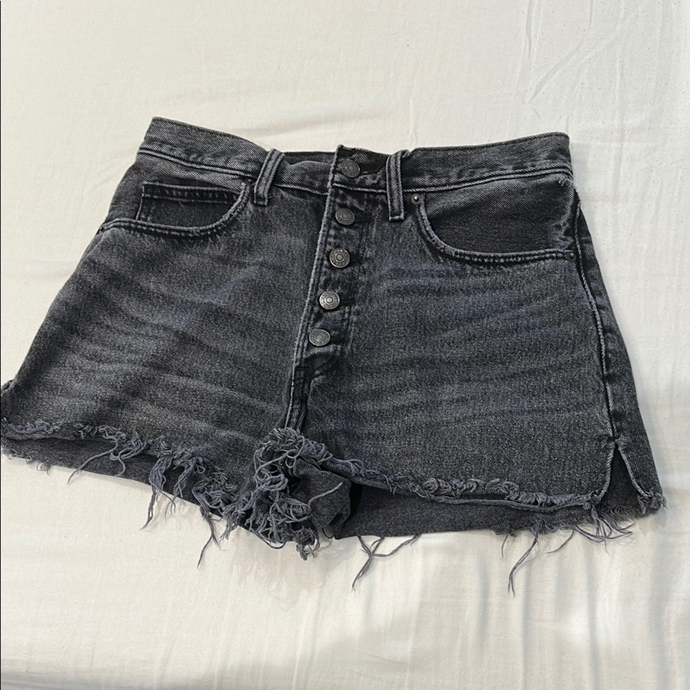 Abercrombie & Fitch Black Jean Shorts
